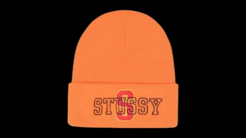 Stussy Cuff Varsity S Beanie Orange