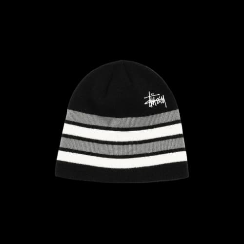 Stussy Skullcap Basic Striped 'Black'