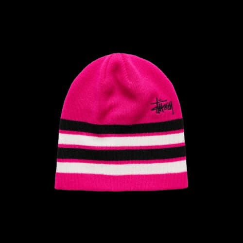 Stussy Basic Striped Skullcap 'Dragonfruit'