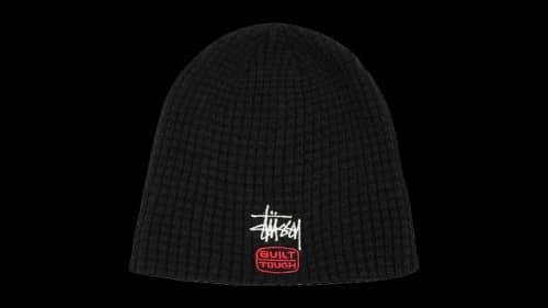 Stussy Waffle Built Tough Skullcap Black
