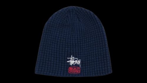 Stussy Waffle Built Tough Skullcap Navy