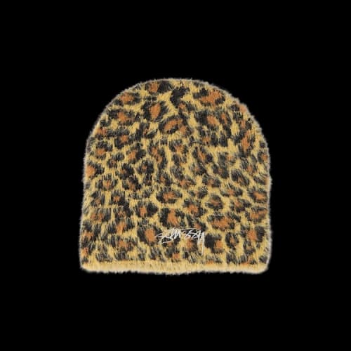 Stussy Leopard Pattern Skullcap 'Brown'