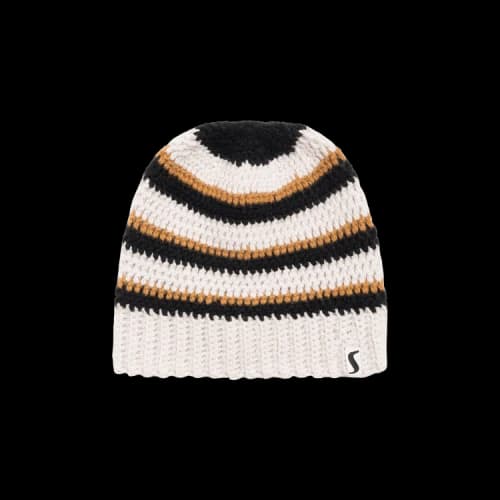 Stussy Stripe Knit Skullcap Beanie Stone