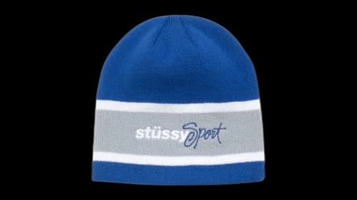 Stussy Sport Stripe Skullcap Beanie Royal