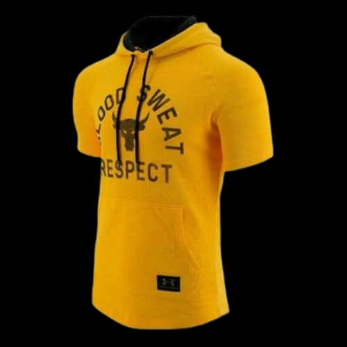 Under Armour Rock Sports hooded Short Sleeve Yellow