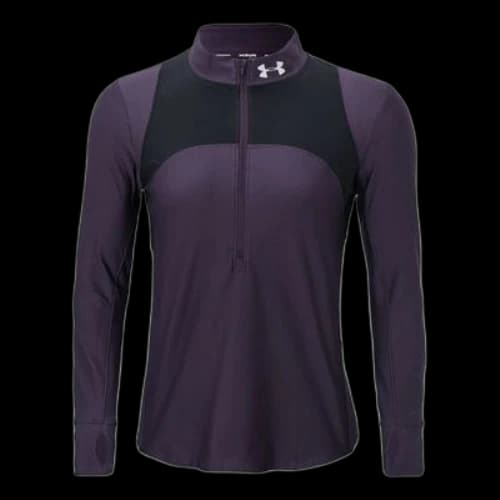 Under Armour Qualifier 1/2 Zipper Sports Tops Purple (Women's)