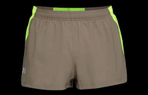 Under Armour Launch SW Split Shorts 'Brown Neon Green'