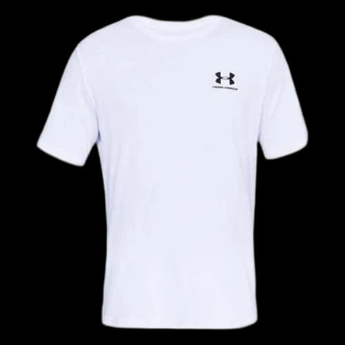 Under Armour UA Sportstyler Logo Training Sports Short Sleeve Couple Style White