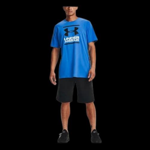 Under Armour Gl Foundation Casual Round Neck Sports Breathable Short Sleeve Blue