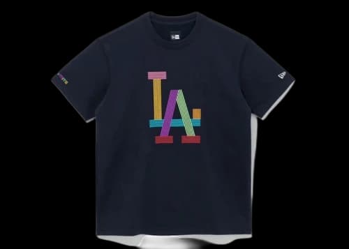 New Era x BTS x MLB Dynamite Los Angeles Dogers T-Shirt Navy