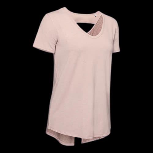 Under Armour Recovery Casual Sports Short Sleeve Pink Red (Women's)