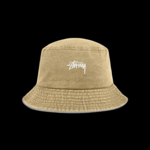 Stussy Stock Washed Bucket Hat 'Khaki'