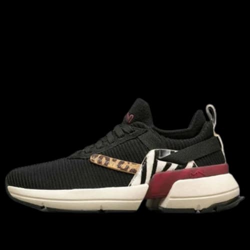 Skechers Split Running Shoes Black/White/Red (Women's)