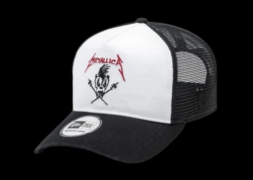 New Era x Metallica Scary Guy K Frame Mesh Ball Hat White