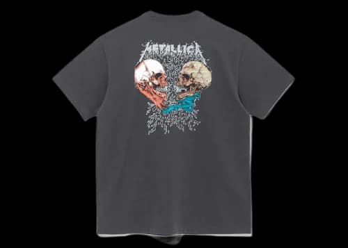 New Era x Metallica Scary Guy Pushead Sad But True T-Shirt Charcoal