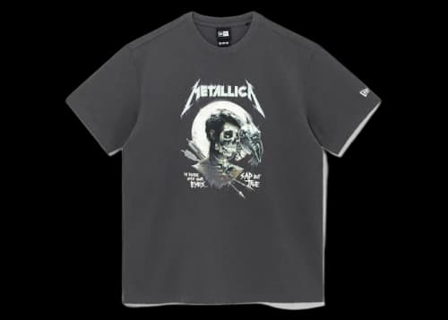 New Era x Metallica Luke Preece Sad But True T-Shirt Charcoal