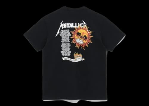 New Era x Metallica Flaming Skull T-Shirt Black