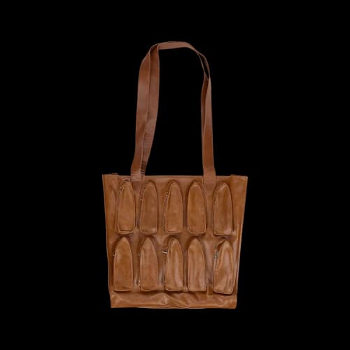 Who Decides War Thorned Pocket Tote Bag 'Brown'