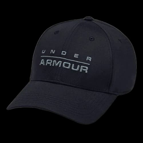 Under Armour Wordmark Stretch Fit Sports Cap 'Black Teal'