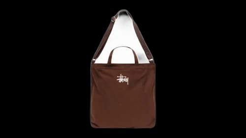 Stussy Canvas Crossbody Bag Brown