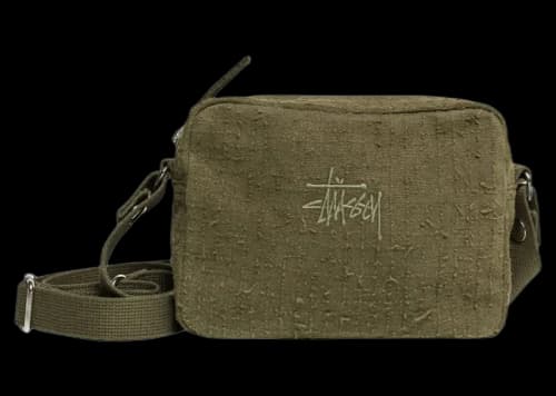 Stussy Needle Punch Side Pouch Olive