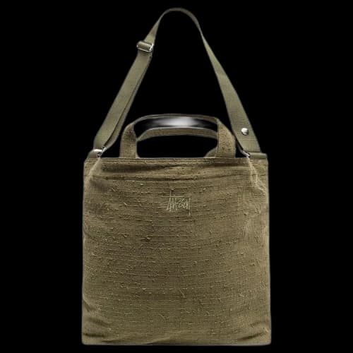 Stussy Needle Punch Crossbody Bag Olive