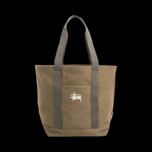 Stussy Canvas Market Tote Green