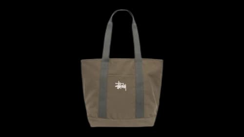 Stussy Canvas Market Tote Green