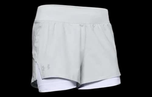 Under Armour Launch SW 2-In-1 Shorts 'Halo Grey' (Women's)