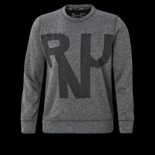 Under Armour Performance Print Long Sleeve Sweatshirt 'Grey Black' (Women's)
