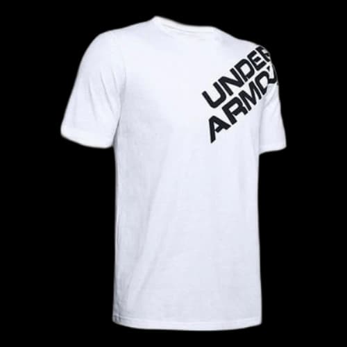 Under Armour Wordmark Shoulder Short Sleeve White