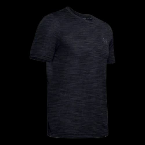 Under Armour Seamless Round Neck Training Sports Short Sleeve Black