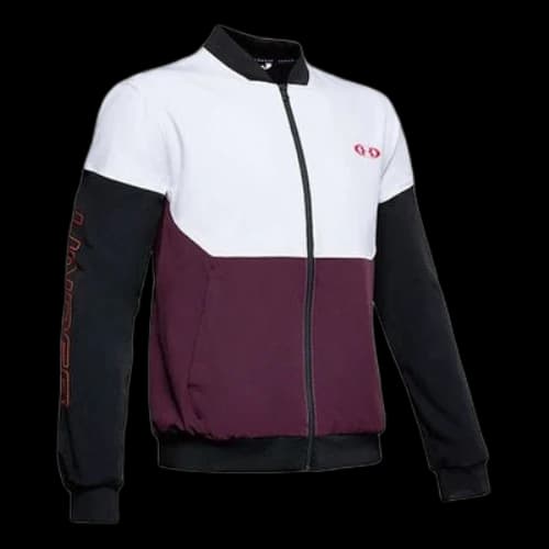 Under Armour Colorblock Splicing Alphabet Logo Jacket White