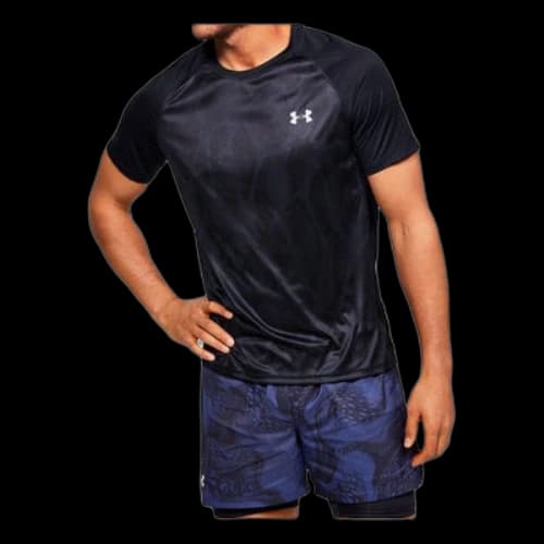 Under Armour Unisex Qualifier Iso-Chill Printing Tee Black