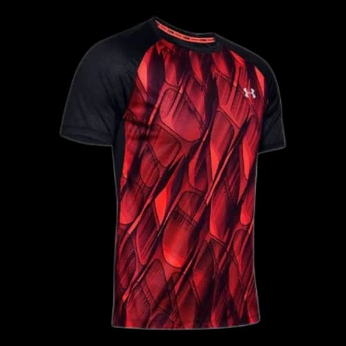 Under Armour UA Qualifier Running Sports Short Sleeve Red