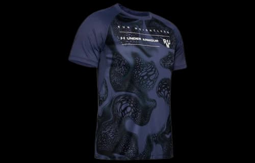 Under Armour Iso-Chill Running Sports Short Sleeve Blue