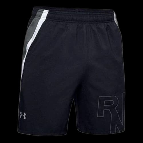 Under Armour Launch SW Branded 7 inch Shorts 'Black'