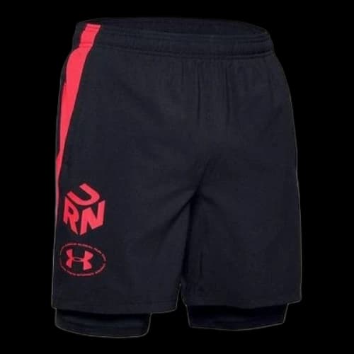 Under Armour Launch Get Out Run 2-in-1 Running Shorts 'Black Red'