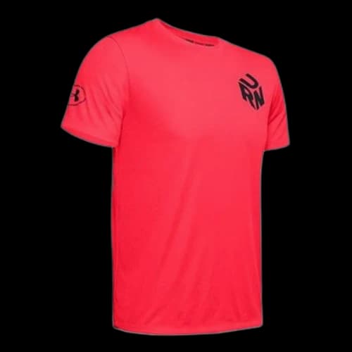 Under Armour UA Get Out & Run Running Sports Short Sleeve Red