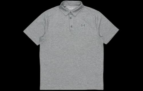 Under Armour Playoff Golf Sports Thin and light Breathable Loose Short Sleeve Polo Shirt Silver Gray