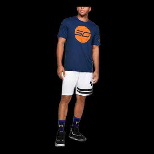 Under Armour SC30 Logo Basketball Sports Blue