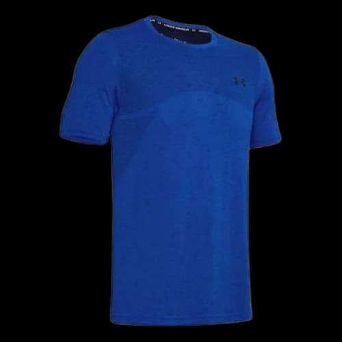 Under Armour Seamless Sports Breathable Round Neck Short Sleeve Blue