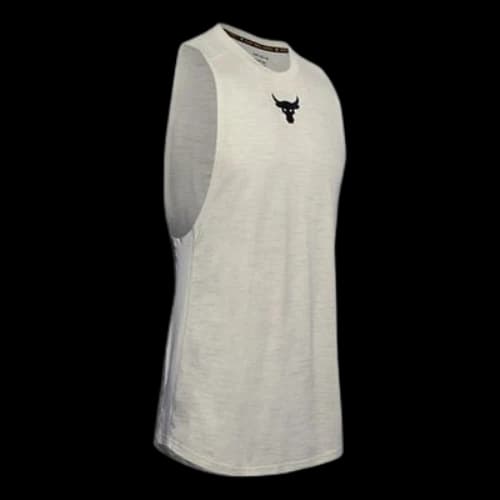 Under Armour Project Rock Charged Cotton Tank 'Beige'