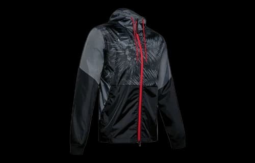 Under Armour Project Rock Legacy Windbreaker Jacket 'Grey Black Red'