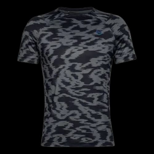 Under Armour RUSH HeatGear Fitted Printing Short Sleeve Black