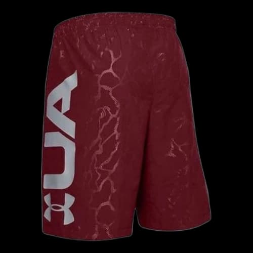 Under Armour Woven Graphic Emboss Training Shorts 'Burgundy'