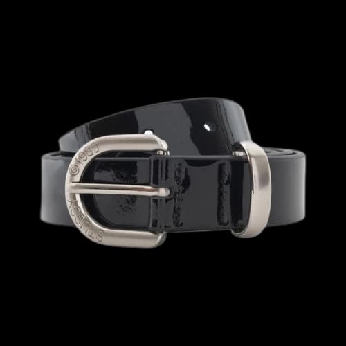 Stussy Patent Leather Belt Black