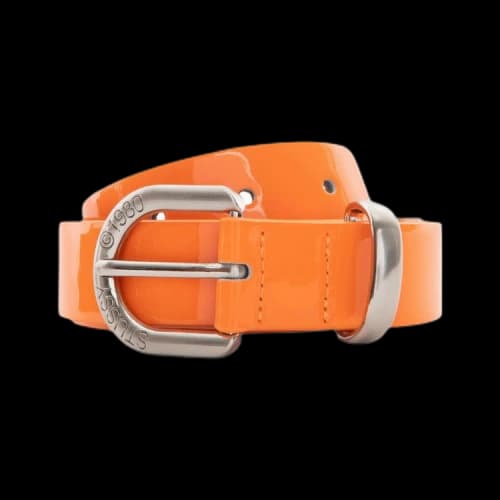 Stussy Patent Leather Belt 'Orange'