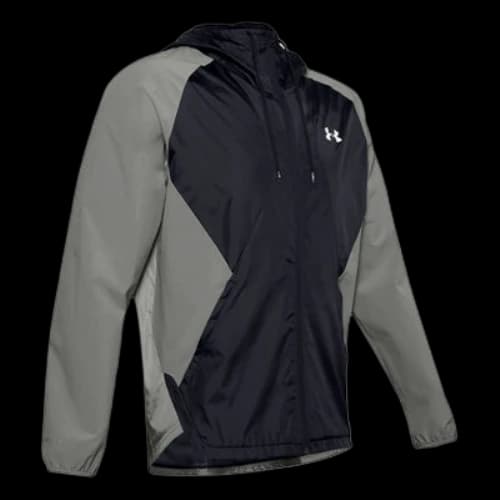 Under Armour Stretch Woven Running Jacket 'Black Grey'