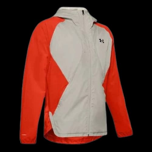 Under Armour Stretch Woven Full Zip Hooded Jacket 'Grey Orange'
